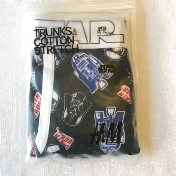 H&M STAR WARS Stretch Cotton Trunks NWT M, L, XL - Picture 3 of 6